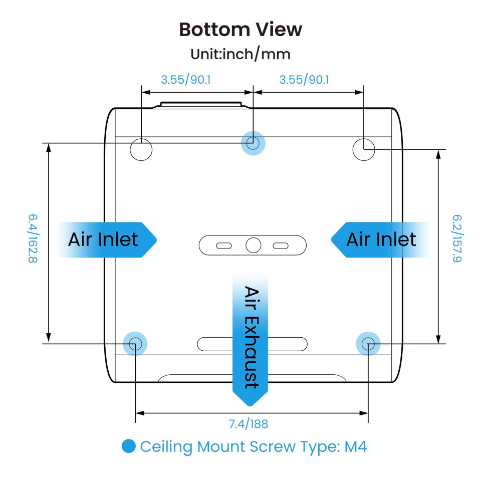BenQ GP520 2600 AL, 4K, LED, REC 709, TR 1.2, Auto Focus, Auto 3D Keystone, Screen Fit, Object Avoidance, support 3D/HDR/HDR10+/HLG/MEMC, GTV, 12Wx2 Speaker, HDMI 2.1 x2 support ALLM, Type-C support Switch DP ALT mode