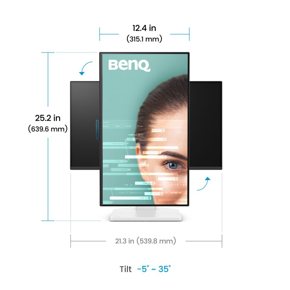 BenQ GW2490TC 23,8 '' IPS Full HD 144 Hz HDMI DP USB-C MM Pivot Eye-Care Ev Ofis Monitörü