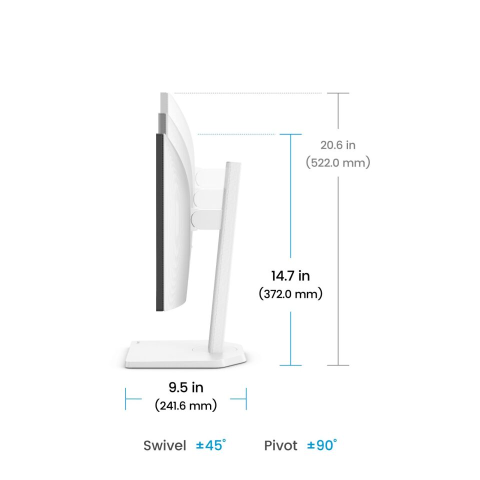 BenQ GW2490TC 23,8 '' IPS Full HD 144 Hz HDMI DP USB-C MM Pivot Eye-Care Ev Ofis Monitörü