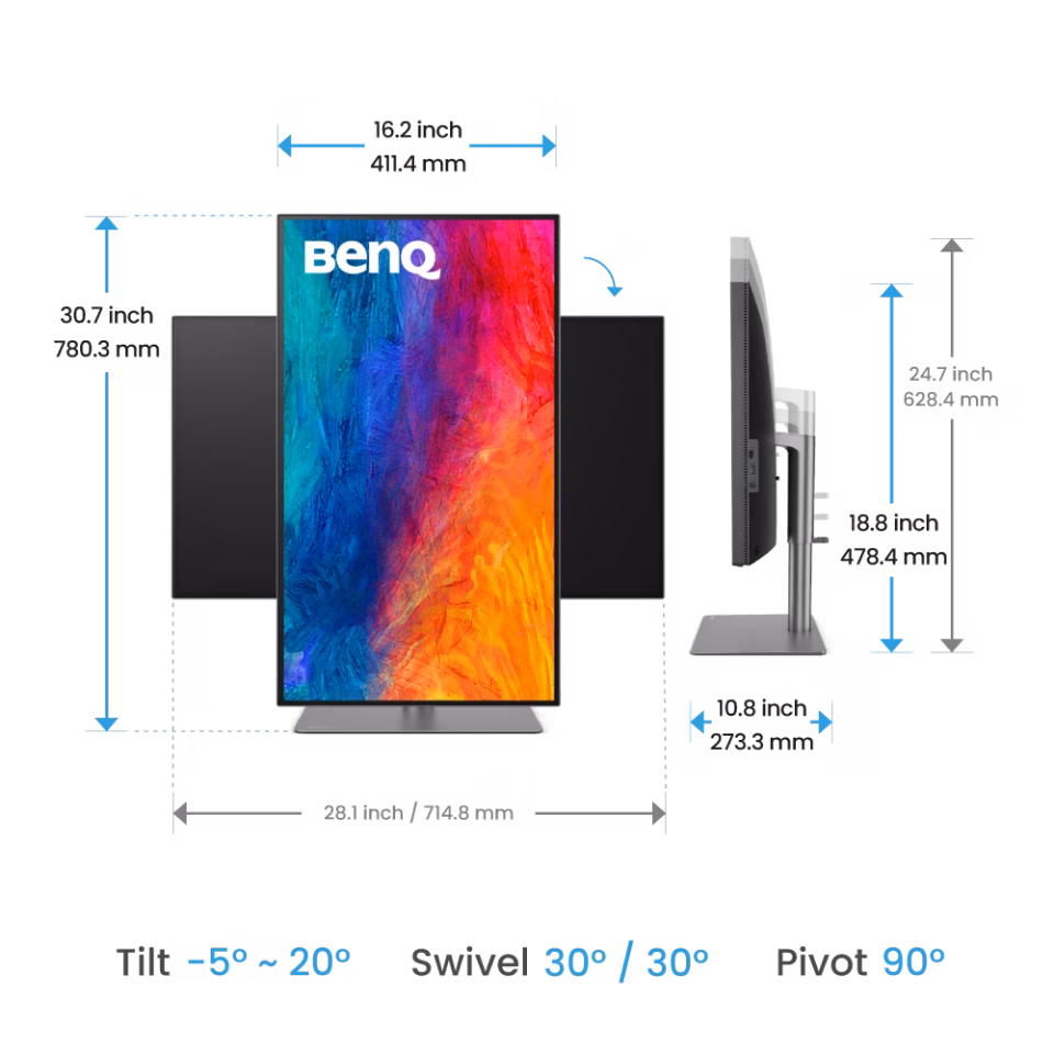 31.5\'\'IPS 4K Display , 98% P3